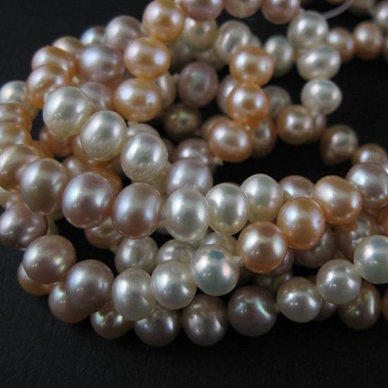 Wholesale Freshwater Pearl Strand - 5-6mm Round Mixed Color  display picture 2