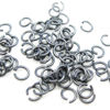 Wholesale Oxidized Sterling Silver 21 Gauge 3.5mm Open Jumprings for Jewelry Making, Wholesale Findings