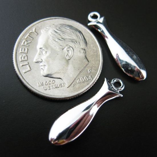 Wholesale Sterling Silver Fish Charms and Pendants for Jewelry Making, Wholesale Findings