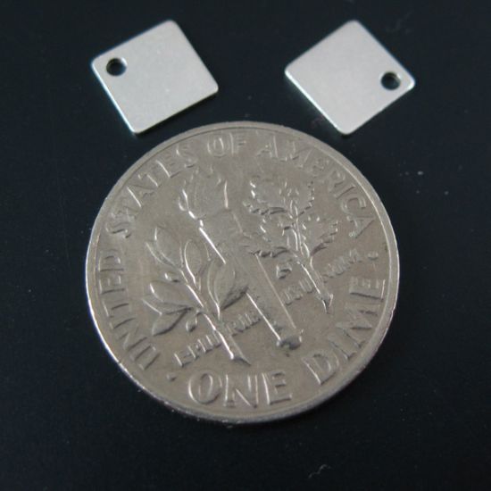 Wholesale Sterling Silver Tiny Diamond Shape Charm Tag for Jewelry Making, Wholesale Earwire and Findings