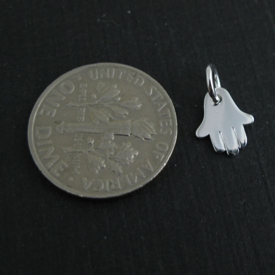 Wholesale Sterling Silver Hamsa Hand Charm, Charms and Pendants for Jewelry Making, Wholesale Findings