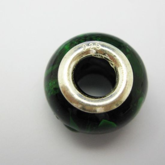 Wholesale Sterling Silver Donut Shape Pandora style bead (1pc)