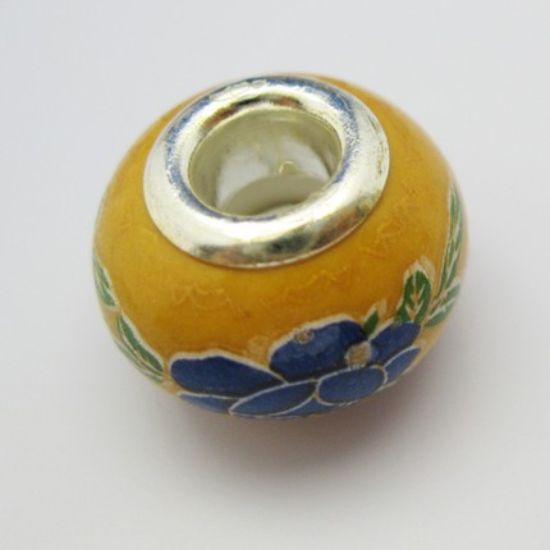 Wholesale Donut Shape Pandora Style Bead (1pc)