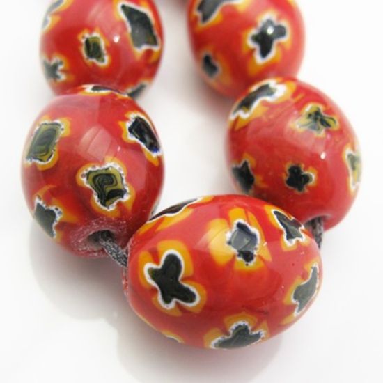 Wholesale Handpainted Porcelain Bead ( 3 pcs )