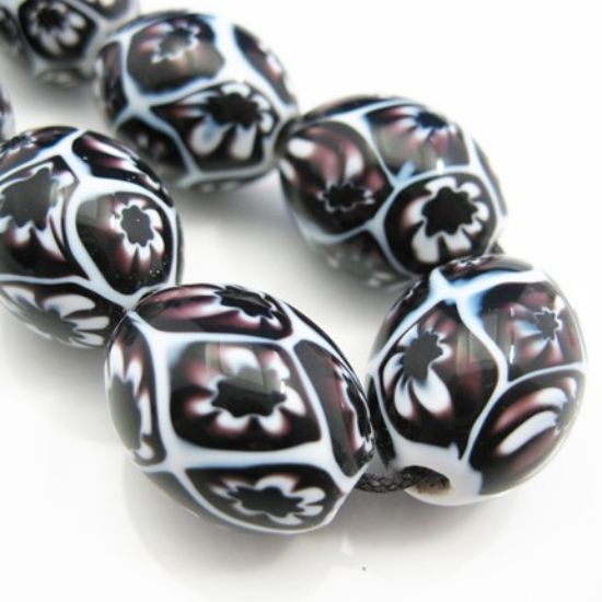 Wholesale Handpainted Porcelain Bead ( 3 pcs )