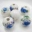 Wholesale Handpainted Pottery Bead 12mm (6 pcs)
