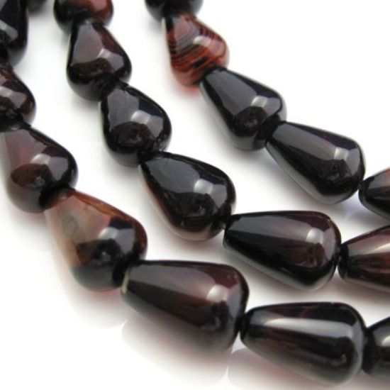 Wholesale Natural Agate Beads - Teardrop Shape (sold per strand)