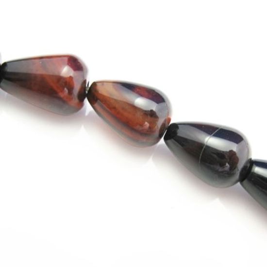 Wholesale Natural Agate Beads - Teardrop Shape (sold per strand)