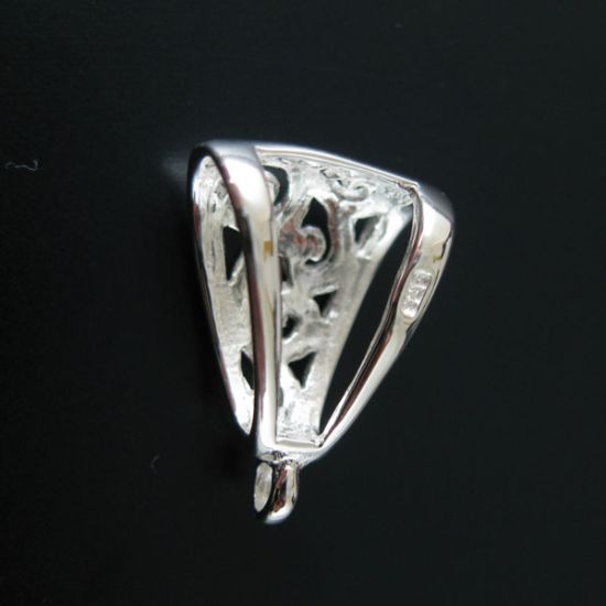 Wholesale Sterling Silver Filigree Pendant Bail Connector, Wholesale Findings