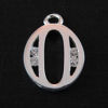Wholesale Sterling Silver CZ Cubic Zirconia Letter Initial Charms and Pendants for Jewelry Making, Wholesale Findings