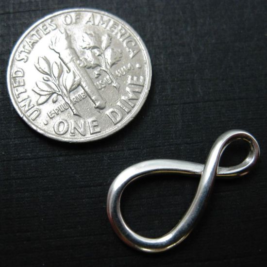 Wholesale Sterling Silver Infinity Figure 8 Charm, Charms and Pendants for Jewelry Making, Wholesale Findings