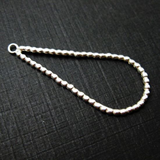 Wholesale Sterling Silver Large Teardrop 40mm Pendant, Charms and Pendants for Jewelry Making, Wholesale Findings