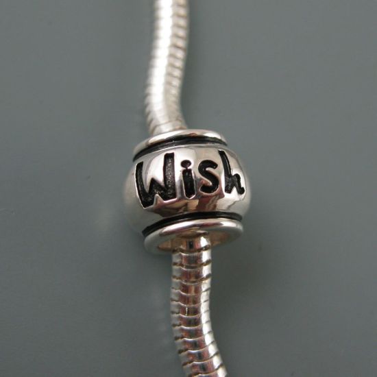 Wholesale European .925 Sterling Silver Wish Charm Beads