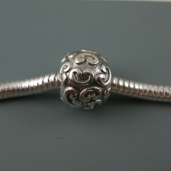 Wholesale European .925 Sterling Fancy Pattern Charm Bead