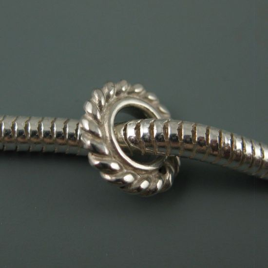 Wholesale European .925 Sterling Silver Fancy Ring Charm Bead