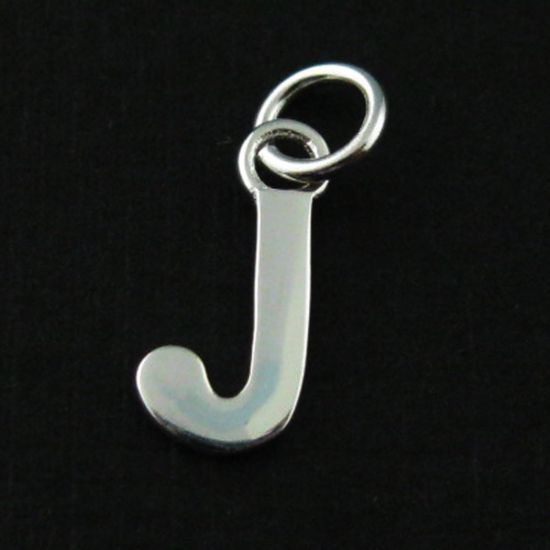 Wholesale Sterling Silver Smooth Letter Initial Charms and Pendants for Jewelry Making, Wholesale Findings