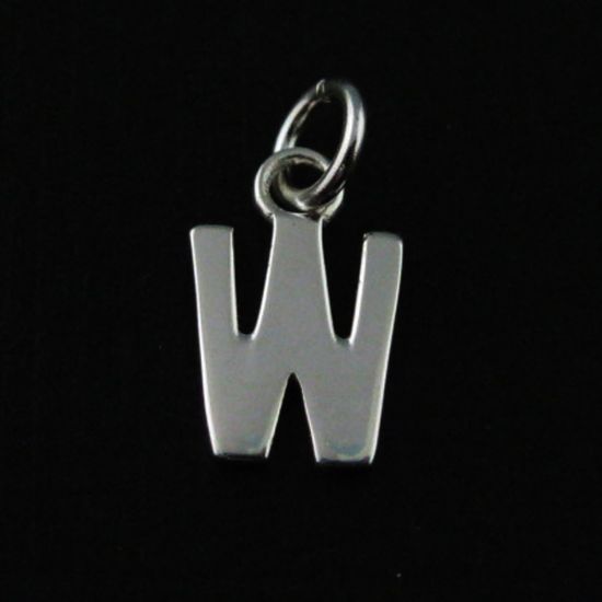 Wholesale Sterling Silver Smooth Letter Initial Charms and Pendants for Jewelry Making, Wholesale Findings