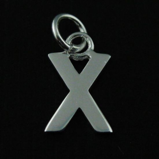 Wholesale Sterling Silver Smooth Letter Initial Charms and Pendants for Jewelry Making, Wholesale Findings