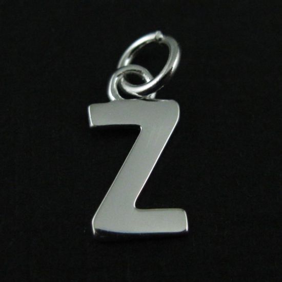 Wholesale Sterling Silver Smooth Letter Initial Charms and Pendants for Jewelry Making, Wholesale Findings