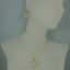 Wholesale Bezel Gemstone Round Pendant Necklace & Earrings-Gold Plated- Aqua Chalcedony (16-24")