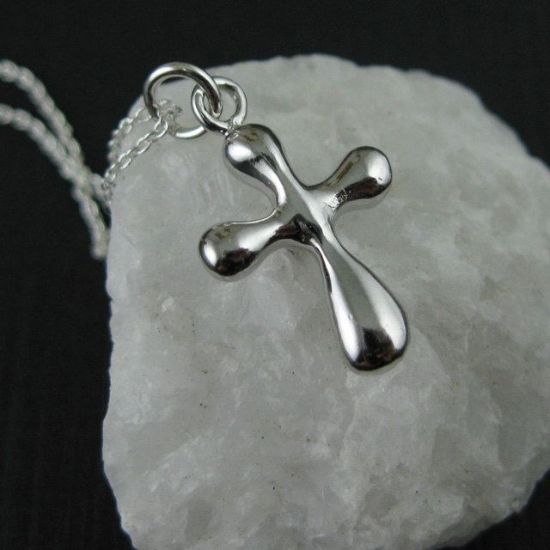 Wholesale .925 Sterling Silver Cross Pendant Necklace (16-24")