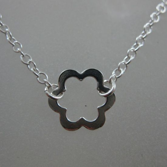 Wholesale 925 Sterling Silver Flower Charm Connector- (16-24 inches)