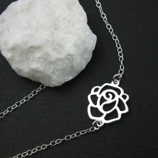 Wholesale 925 Sterling Silver Jewelry Set- Sweet Rose Connector