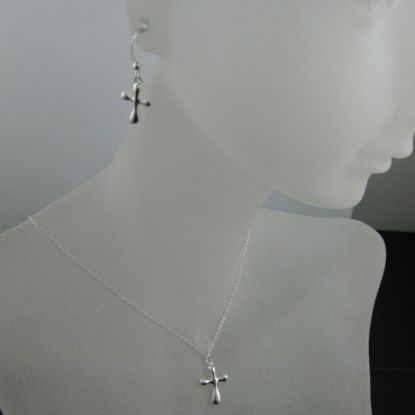 Wholesale 925 Sterling Silver Jewelry Set- Fancy Cross