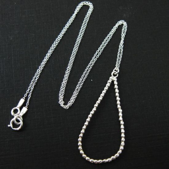 Wholesale 925 Sterling Silver Jewelry Set-Ball Tear Drop Charm