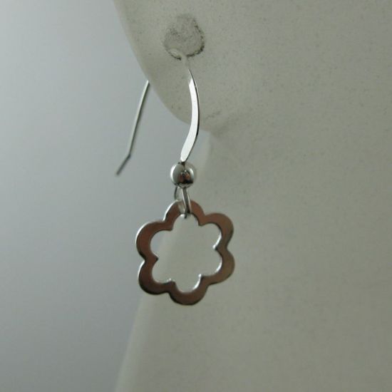 Wholesale 925 Sterling Silver Earrings- Flower Charm