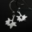 Wholesale 925 Sterling Silver Earrings- Double Leaf Charm