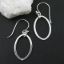 Wholesale 925 Sterling Silver Earrings-Single Oval Charm