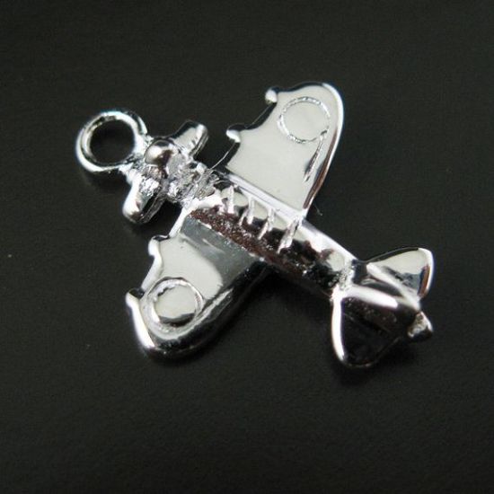 Wholesale Sterling Silver Airplane Charm, Charms and Pendants for Jewelry Making, Wholesale Findings