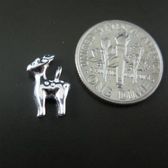 Wholesale Sterling Silver Reindeer Charm, Charms and Pendants for Jewelry Making, Wholesale Findings