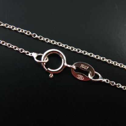 Wholesale Sterling Silver Tiny Plain Cable Oval Necklace Chain, Wholesale Bulk Necklace Chains