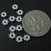 Wholesale Sterling Silver Tiny Daisy Spacer Charm, Charms and Pendants for Jewelry Making, Wholesale Findings