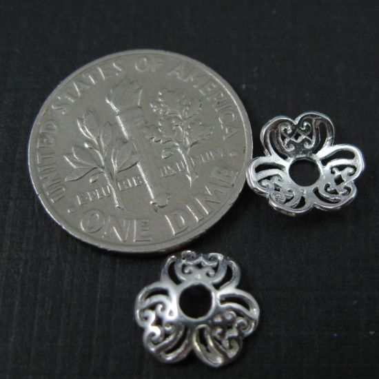 Wholesale Sterling Silver 9mm bead Caps, Wholesale Jewelry Findings