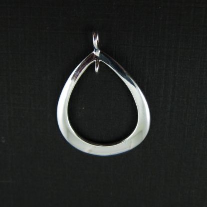 Wholesale Sterling Silver Fancy Sleek Teardop Pendant, Charms and Pendants for Jewelry Making, Wholesale Findings
