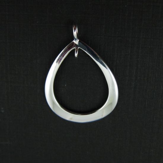 Wholesale Sterling Silver Fancy Sleek Teardop Pendant, Charms and Pendants for Jewelry Making, Wholesale Findings