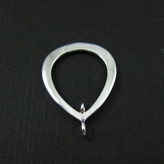 Wholesale Sterling Silver Fancy Sleek Teardop Pendant, Charms and Pendants for Jewelry Making, Wholesale Findings