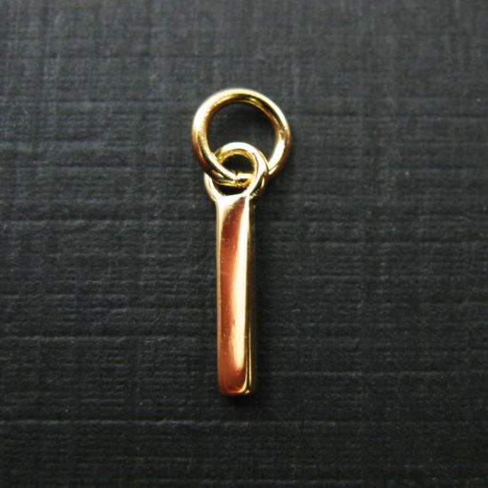 Wholesale Gold plated Sterling Silver Smooth Letter Initial Charms and Pendants for Jewelry Making, Wholesale Findings
