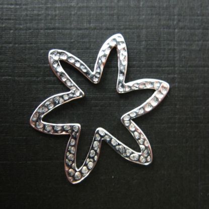 Wholesale Sterling Silver Large Flower Connector Charms and Pendants for Jewelry Making, Wholesale Findings