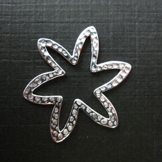 Wholesale Sterling Silver Large Flower Connector Charms and Pendants for Jewelry Making, Wholesale Findings