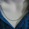 Wholesale Rhodium Plated 925 Italian Sterling Silver Finished Chain - Flat Cable Chain