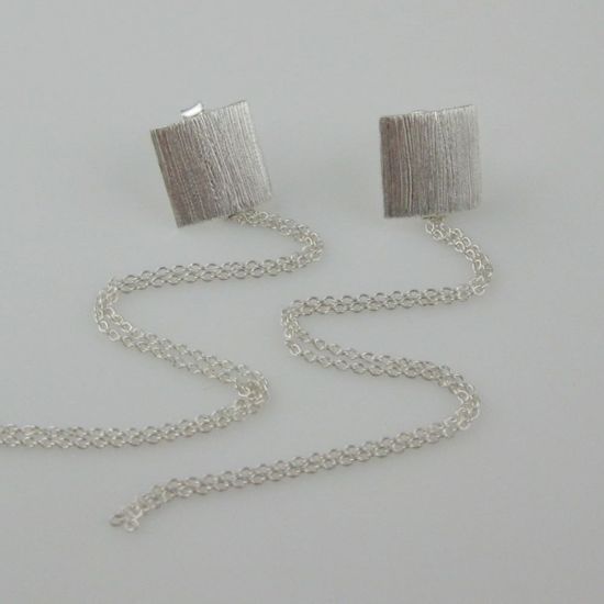 Wholesale Sterling Silver Textured Square Earwire for Jewelry Making, Wholesale Earwire and Findings