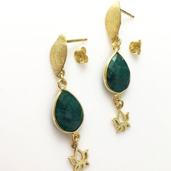 Wholesale Gold plated Sterling Silver Textured Marquis Earwire for Jewelry Making, Wholesale Earwire and Findings