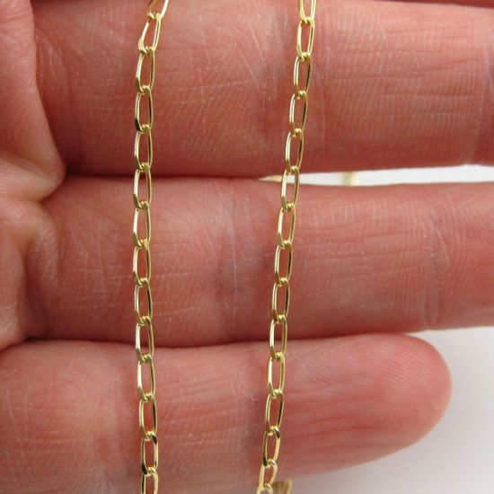 Wholesale Chain, Gold plated Sterling Silver 4mm Diamond Cut Curb Chain, bulk chain by the foot