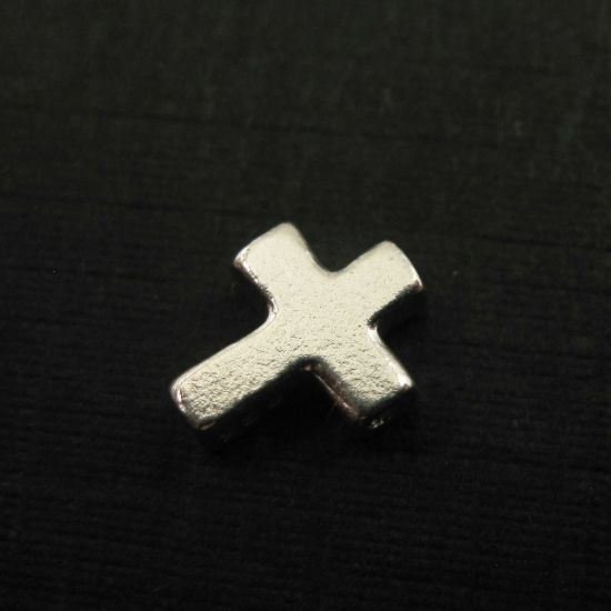 Wholesale Sterling Silver Tiny Cross Connector Charms and Pendants for Jewelry Making, Wholesale Findings