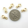 Wholesale Gold over 925 Sterling Silver Lobster Clasp - 8mm (sold per piece)