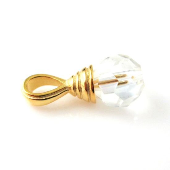 Wholesale Gold plated Sterling Silver Fancy Bead Cap with Post, Wholesale Findings